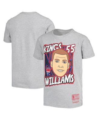 Big Boys Jason Williams Gray Sacramento Kings Hardwood Classics King of the Court Player T-shirt