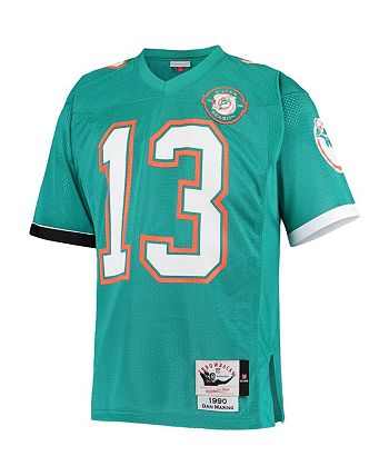 Men's Mitchell & Ness Dan Marino Aqua Miami Dolphins 1990 Authentic Throwback Retired Player Jersey