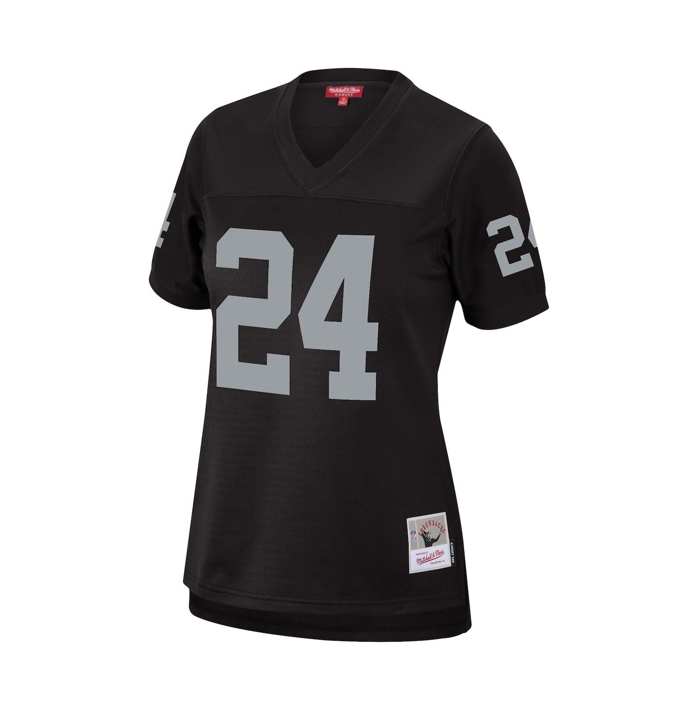 Женский топ Mitchell & Ness Charles Woodson Black Las Vegas Raiders Legacy Replica Team Jersey — фото 3