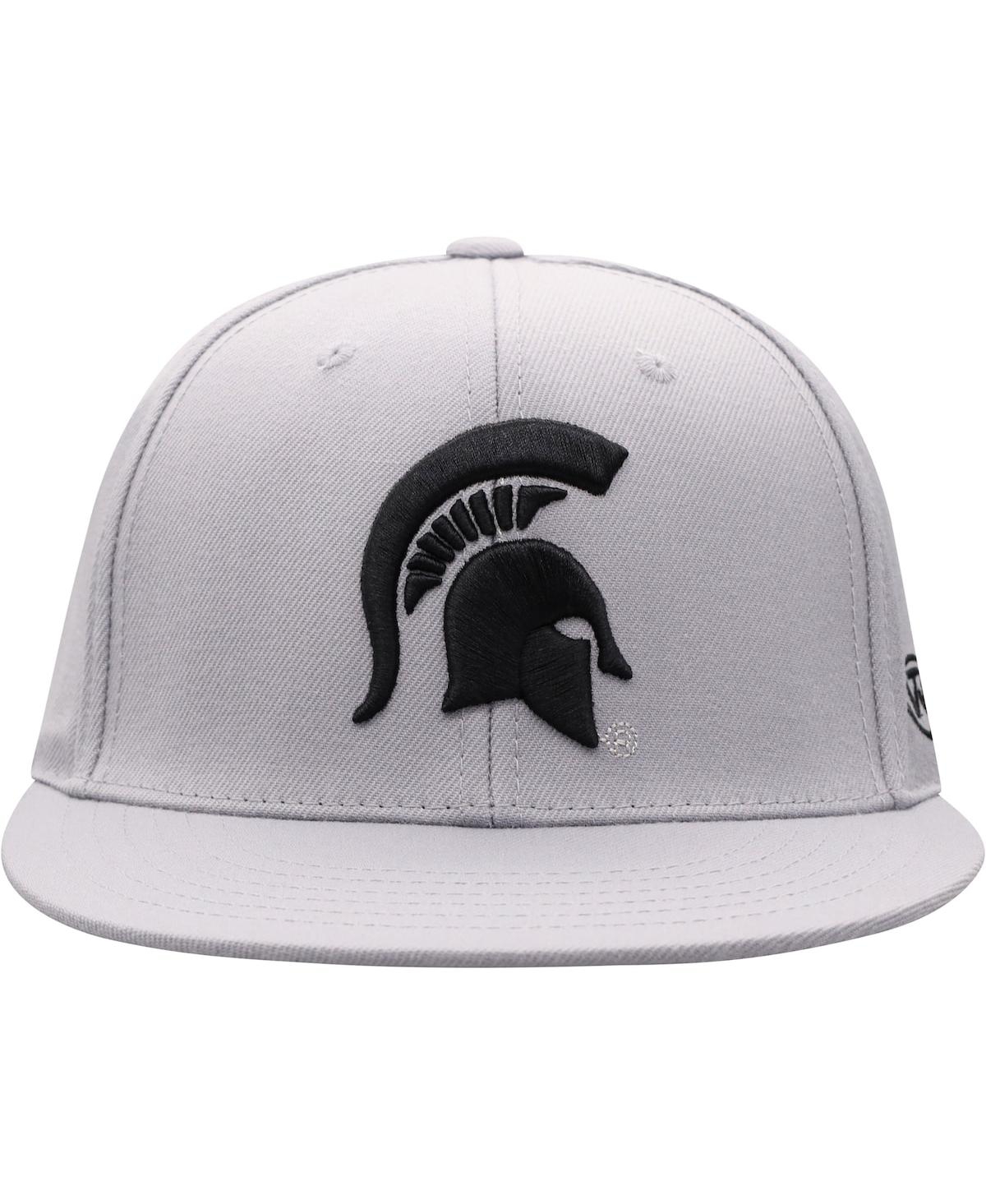 Men's Top of the WorldMichigan State Spartans Fitted Hat - Gray