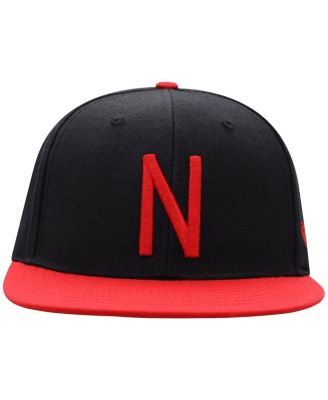 Men's Black, Scarlet Nebraska Huskers Team Color Two-Tone Fitted Hat