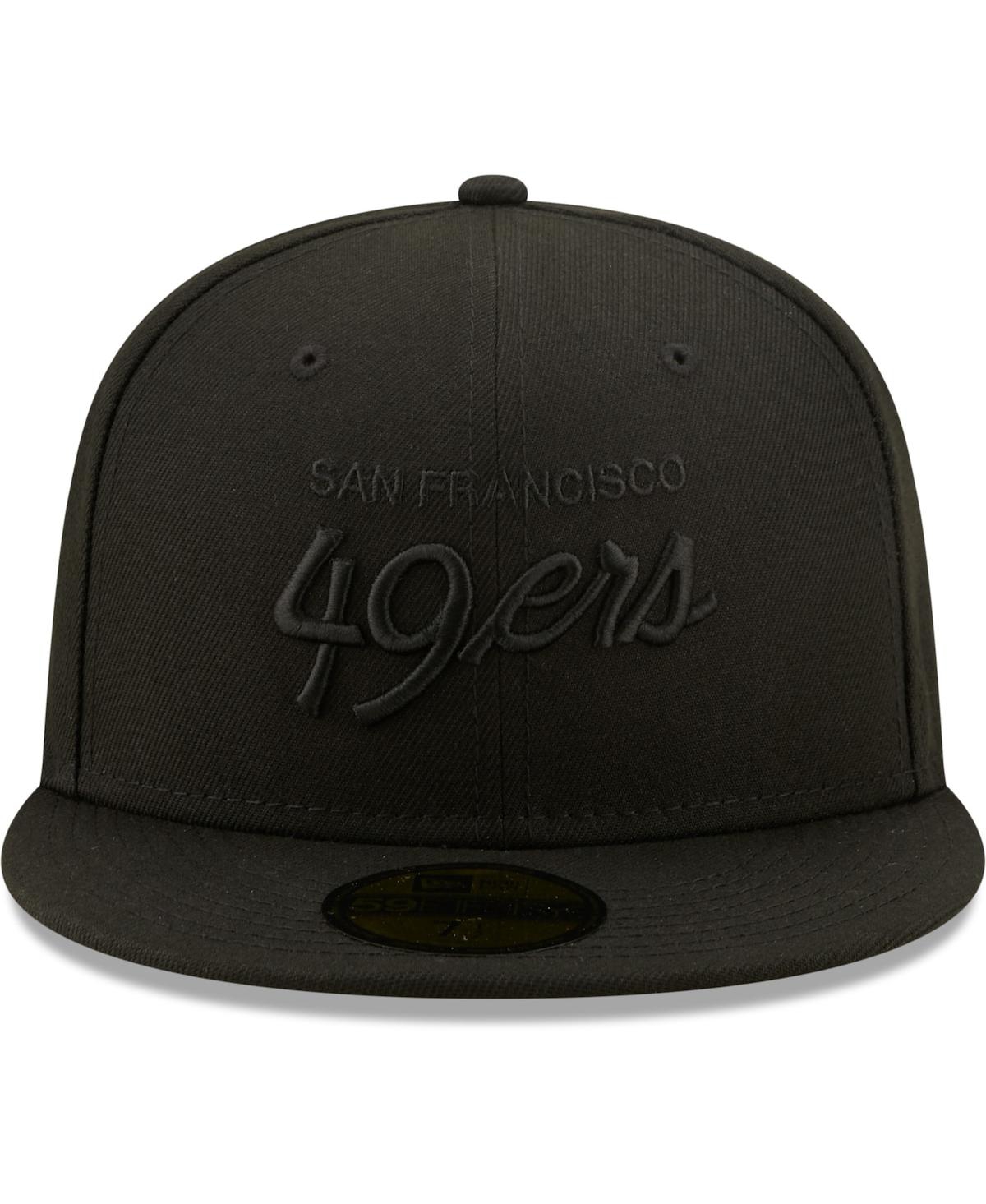 Men's New Era San Francisco 49ersonAlternate Logo 59FIFTY Fitted Hat - Black