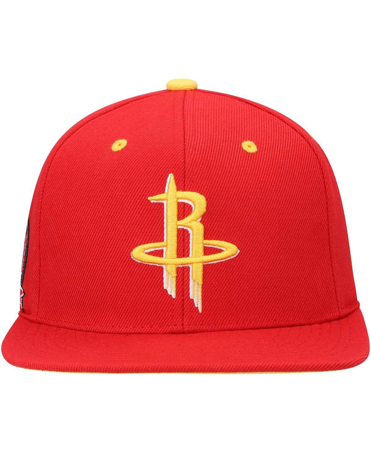 Men's Mitchell & NessHouston Rockets 40th Anniversary Color Flip Snapback Hat - Red