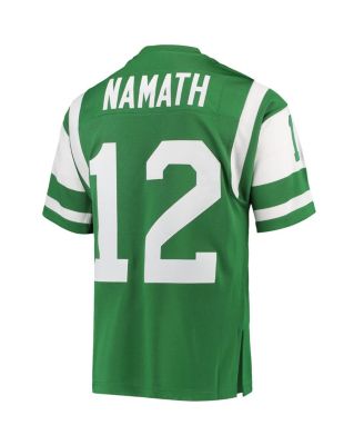 Men's Joe Namath Green New York Jets Authentic Retired Player Jersey