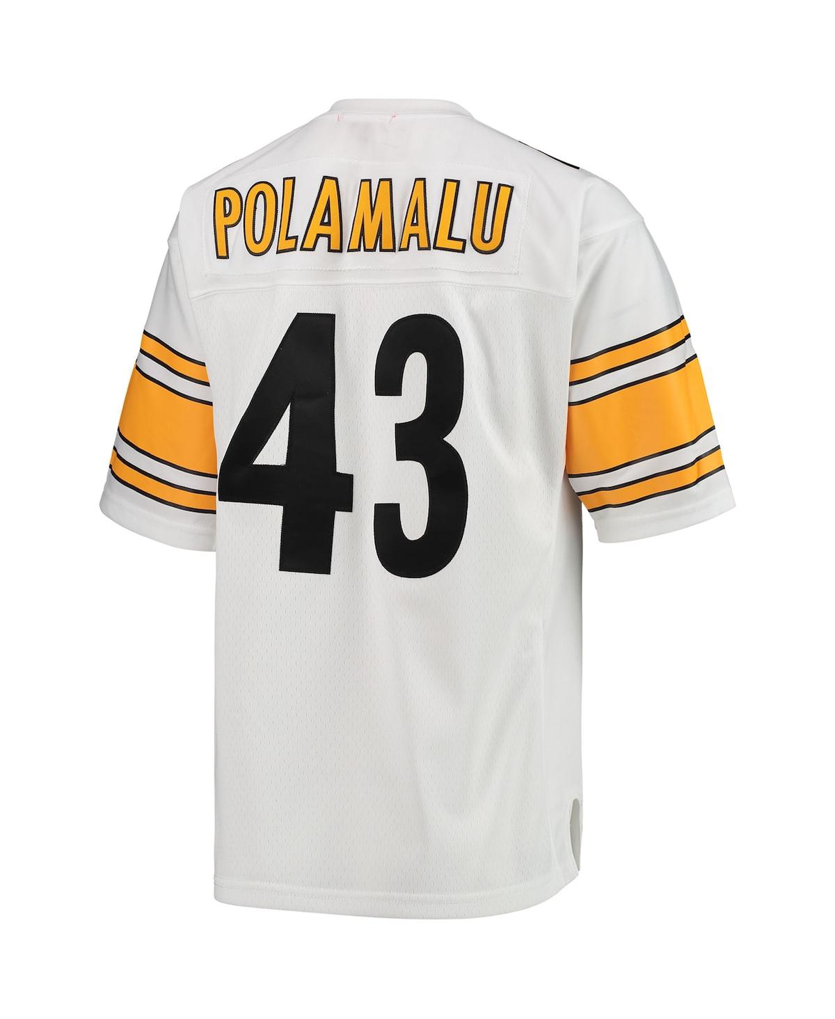 Women's Mitchell & Ness Troy PolamaluPittsburgh Steelers 2005 Legacy Replica Team Jersey - White