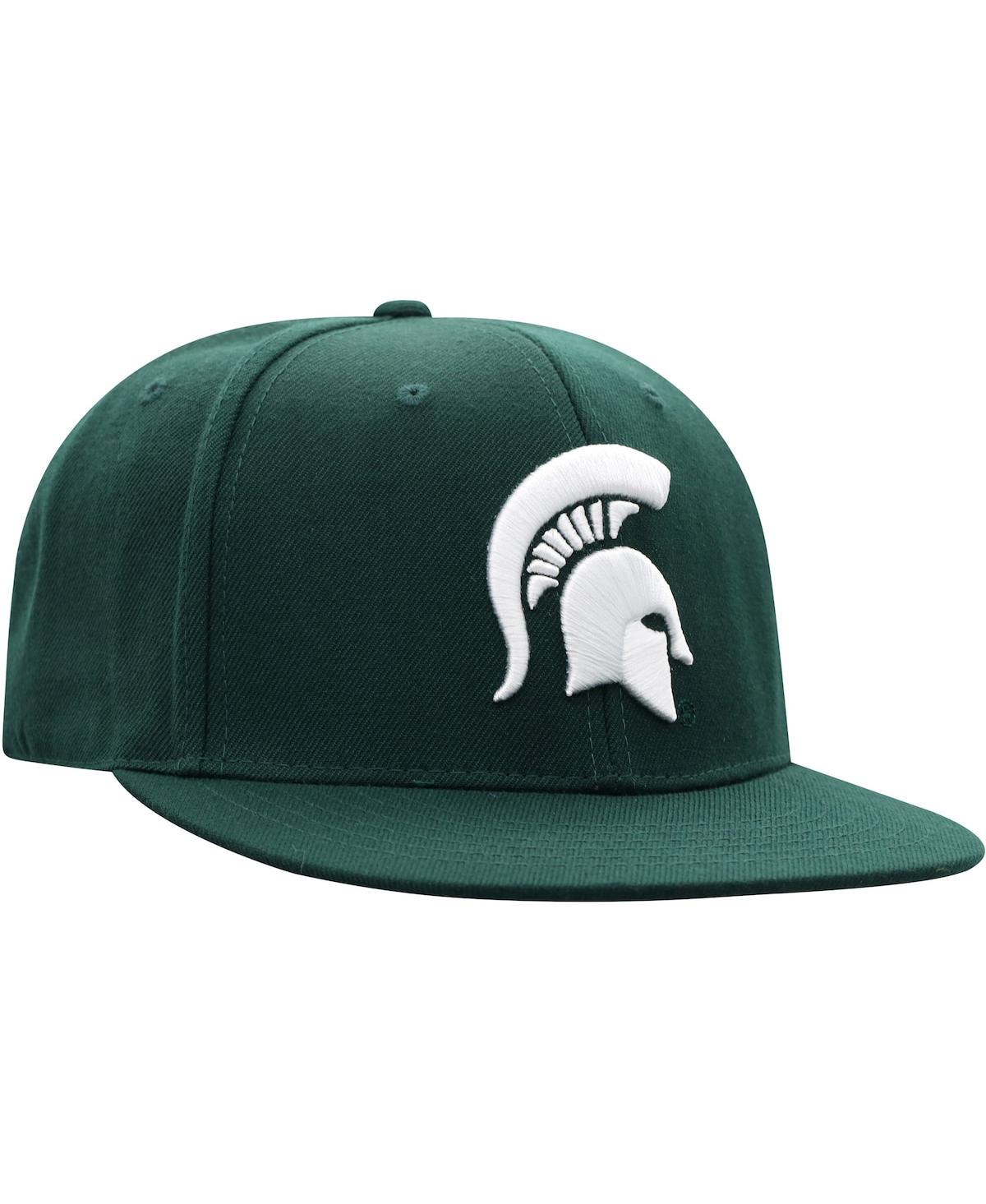 Men's Top of the WorldMichigan State Spartans Team Color Fitted Hat - Green