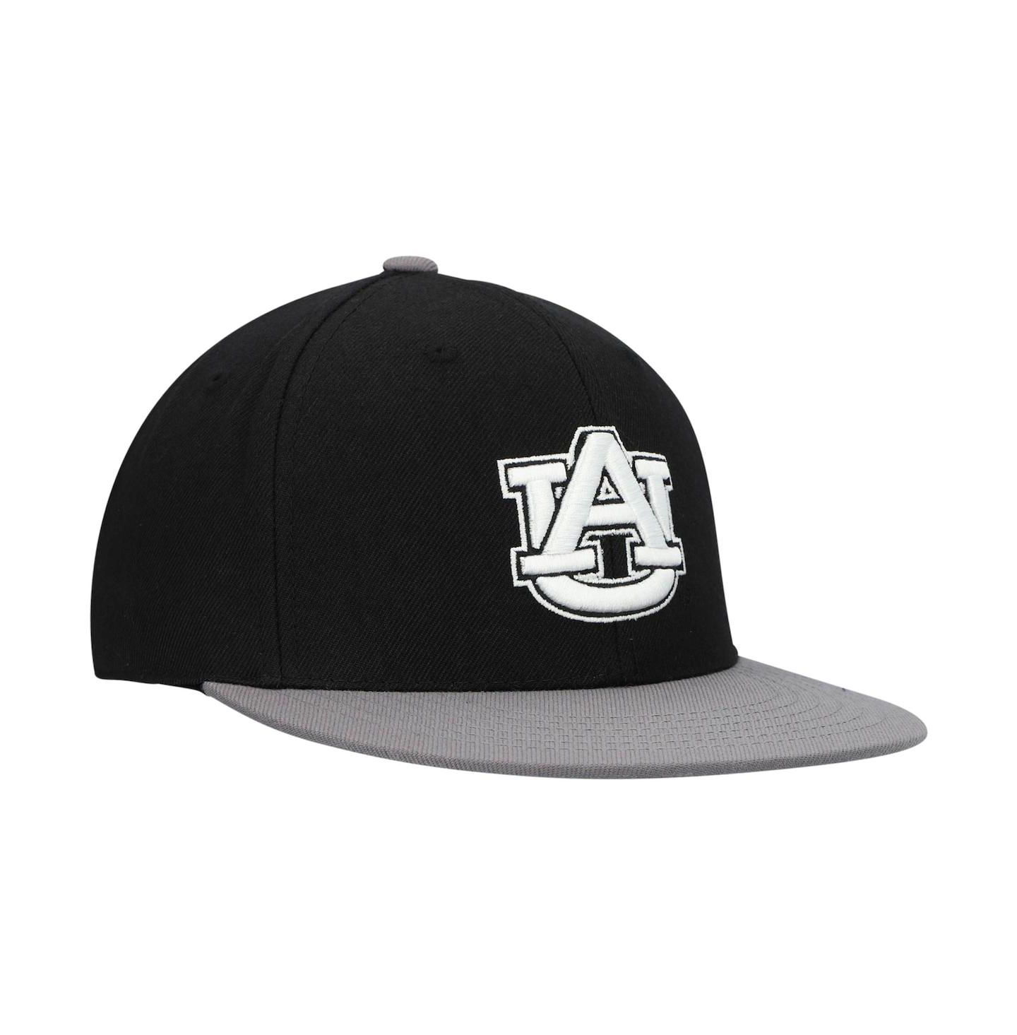 Мужская кепка Top of the World Black, Gray Auburn Tigers Team Color Two-Tone Fitted Hat — фото 4