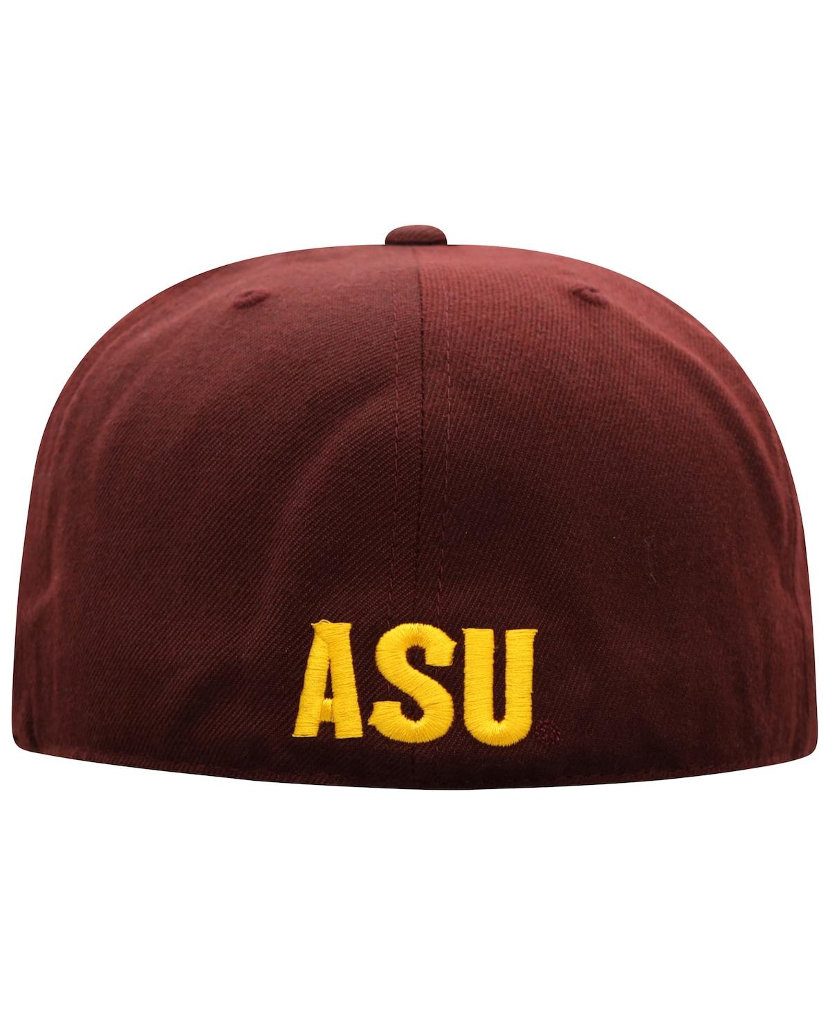 Men's Top of the WorldArizona State Sun Devils Team Color Fitted Hat - Maroon