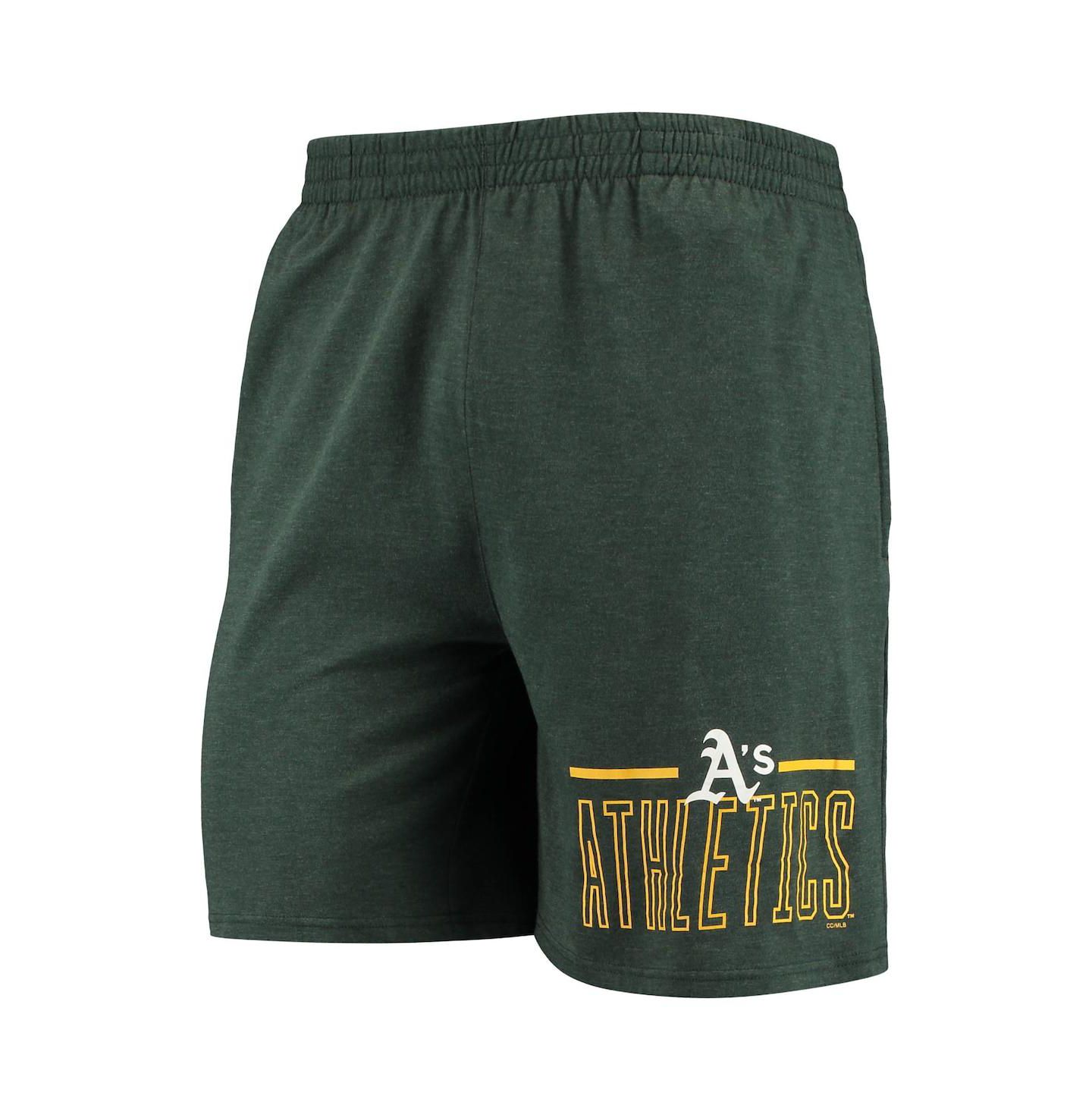 Мужская пижама Concepts Sport Oakland Athletics Meter, футболка и шорты, Green/Gold — фото 5