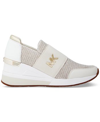 michael michael kors felix signature logo bubble trainer sneakers