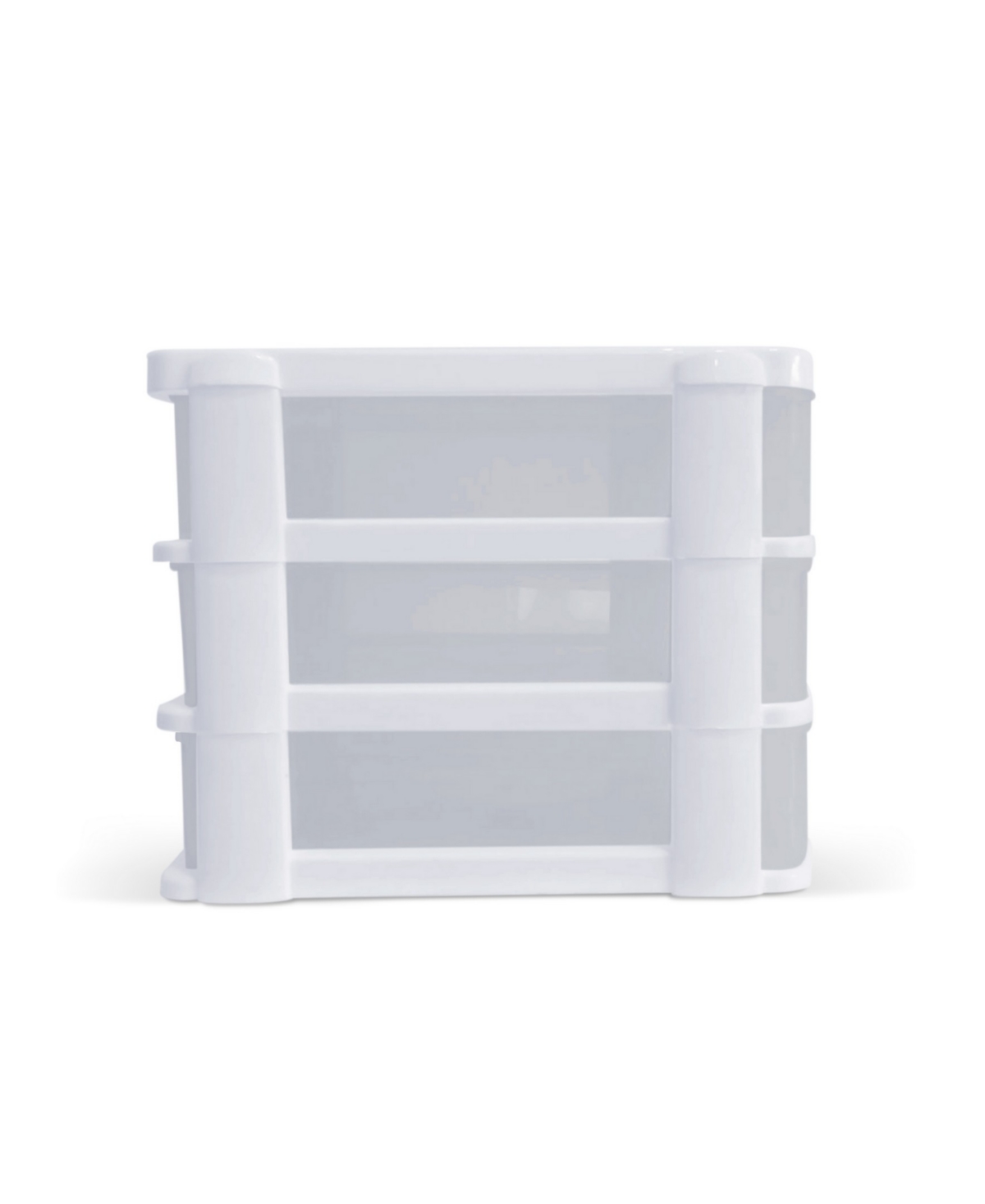 Shop Mq 3-drawer Storage Unit With Clear Drawers, Pack Of 6 In White