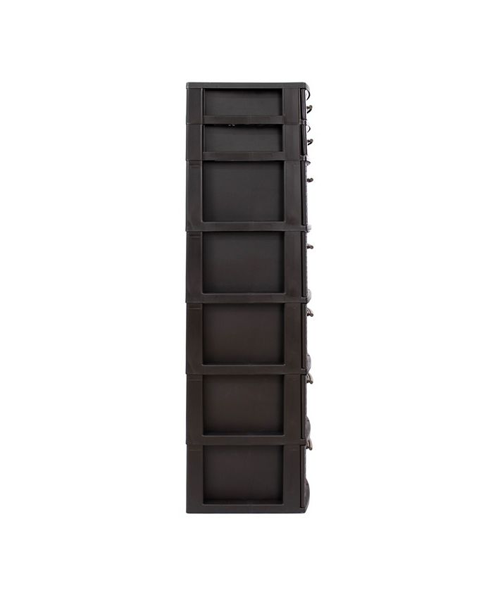 MQ 12.5 in. W x 47.2 in. H x 14.5 in. D 7-Drawer Resin Storage