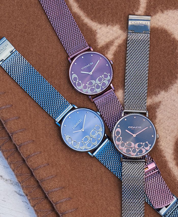 Purple coach cheap watch