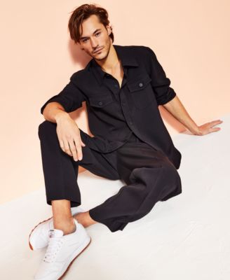 Men's Relaxed-Fit Solid Shirt, Created for Macy's