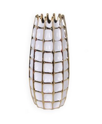 Vase with Square Design - Macy's