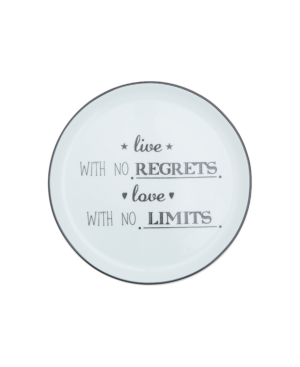 Be Happy 4-Piece Cake Plate Set