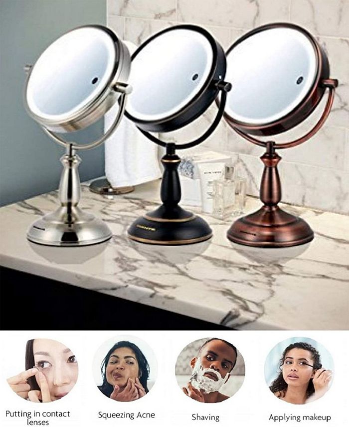 OVENTE 7.5" Lighted Tabletop Vanity Mirror Macy's