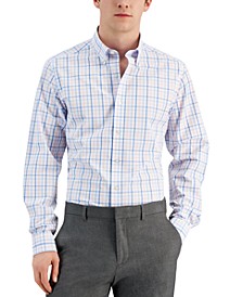 Men's Slim Fit 4-Way Stretch Dress Shirt, Created for Macy's