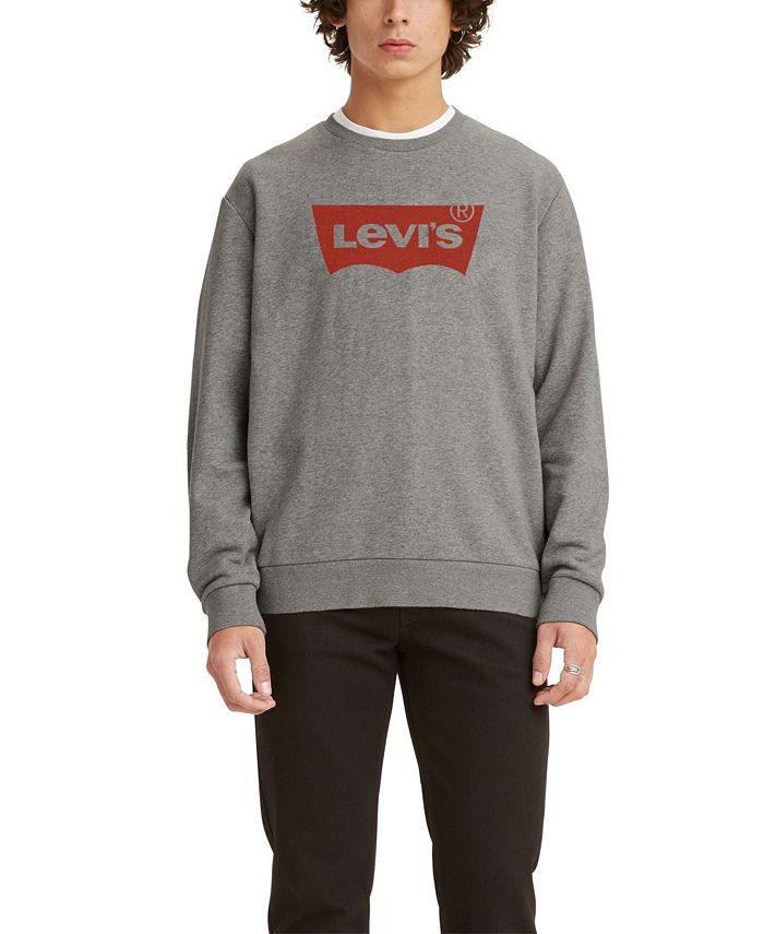 Levi's Men's Graphic Crewneck Regular Fit Long Sleeve Sweatshirt & Reviews  - Hoodies & Sweatshirts - Men - Macy's