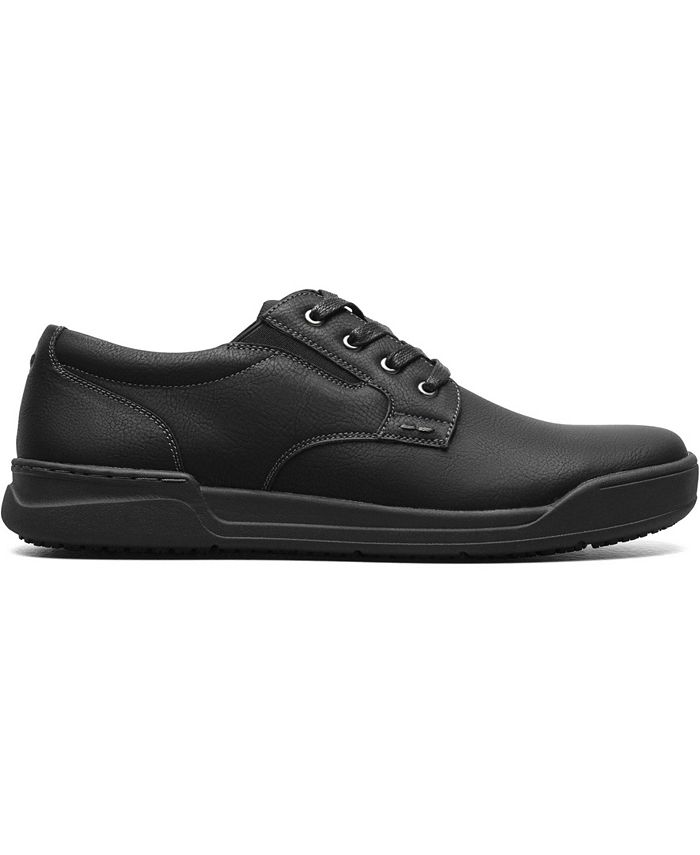 Nunn Bush Men's Tour Work Slip Resistant Plain Toe Lace Up Oxford Shoes