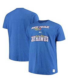 Men's Royal Kansas Jayhawks Big and Tall Mock Twist T-shirt