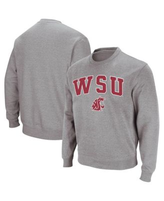 Men's Washington State Cougars Arch and Logo Crew Neck Sweatshirt