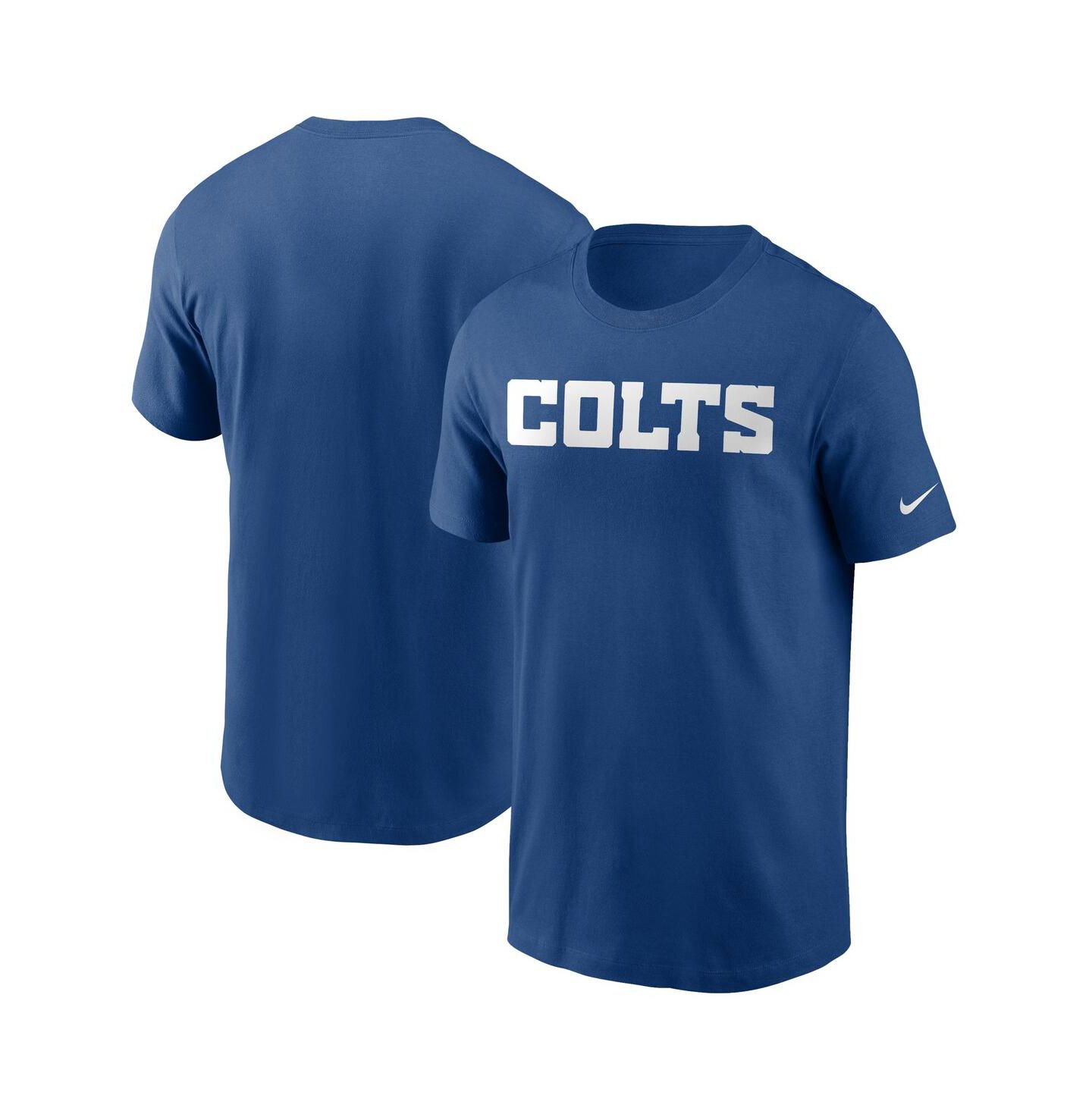 Мужская футболка Nike Royal Indianapolis Colts Team Wordmark — фото 2