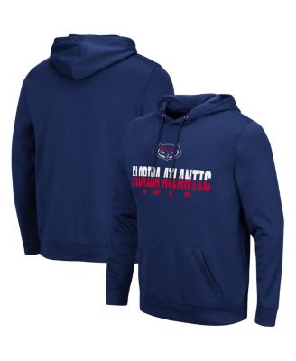 Men's Navy FAU Owls Lantern Pullover Hoodie