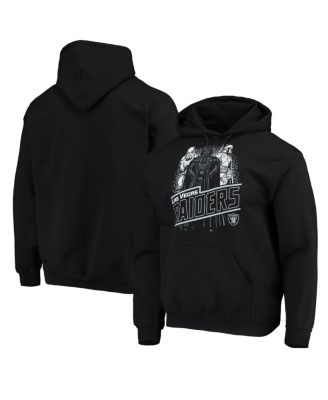 Men's Black Las Vegas Raiders Star Wars Empire Pullover Hoodie