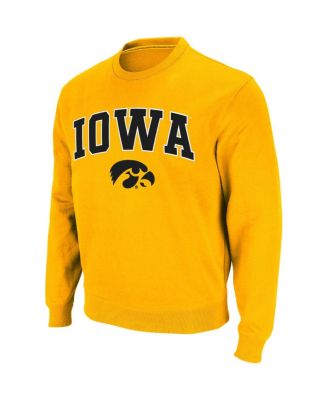 Men's Iowa Hawkeyes Arch and Logo Crew Neck Sweatshirt