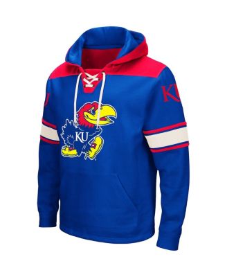 Men's Royal Kansas Jayhawks 2.0 Lace-Up Pullover Hoodie