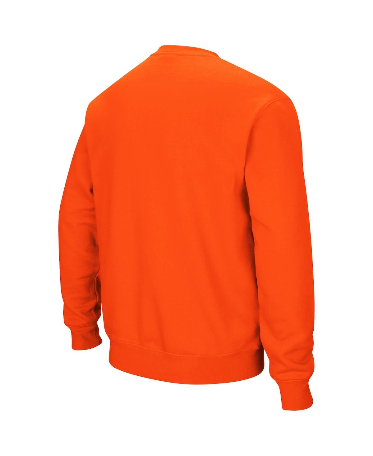 Shop Colosseum Men's  Orange Virginia Cavaliers Team Arch Logo Tackle Twill Pullover Sweatshirt