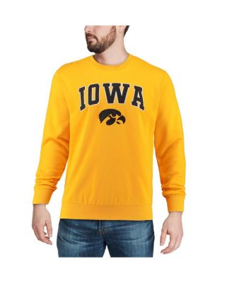 Men's Iowa Hawkeyes Arch and Logo Crew Neck Sweatshirt