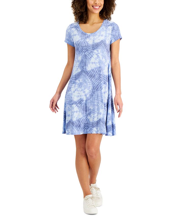 Style & Co Women's TieDyed FlipFlop Dress, Created for Macy's Macy's