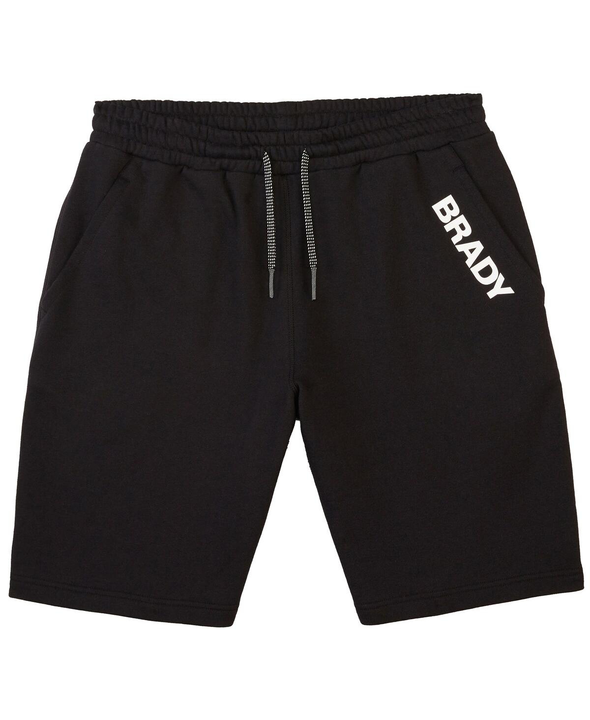 Men's Brady Black Wordmark Fleece Shorts - Black