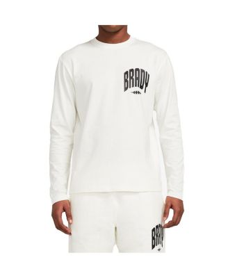 Men's White Varsity Long Sleeve T-shirt