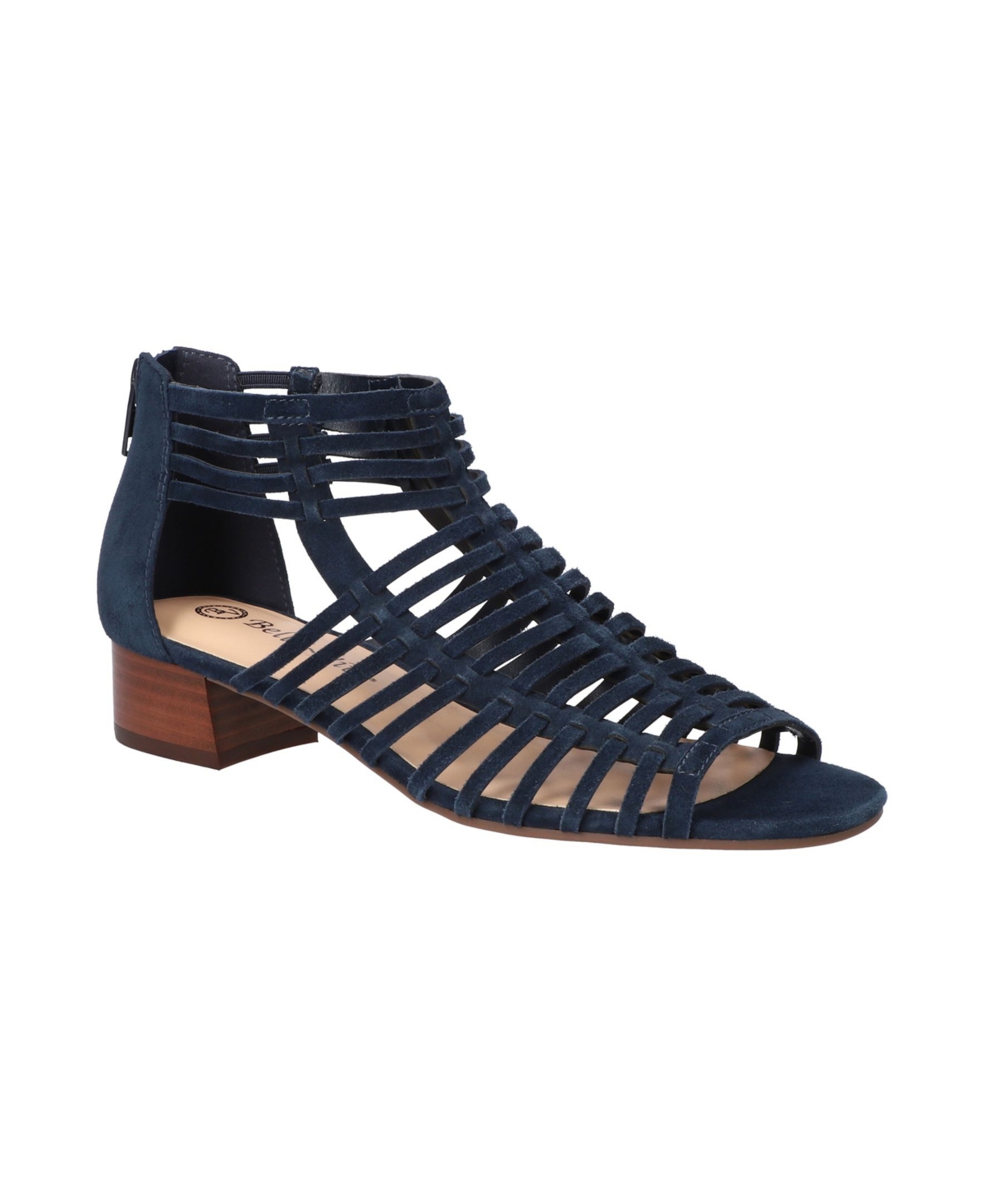 Women's Holden Block Heeled Strappy Sandals - Black Leather