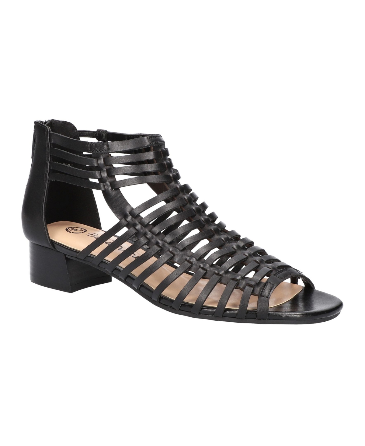 Shop Bella Vita Women's Holden Block Heeled Strappy Sandals In Black Leather