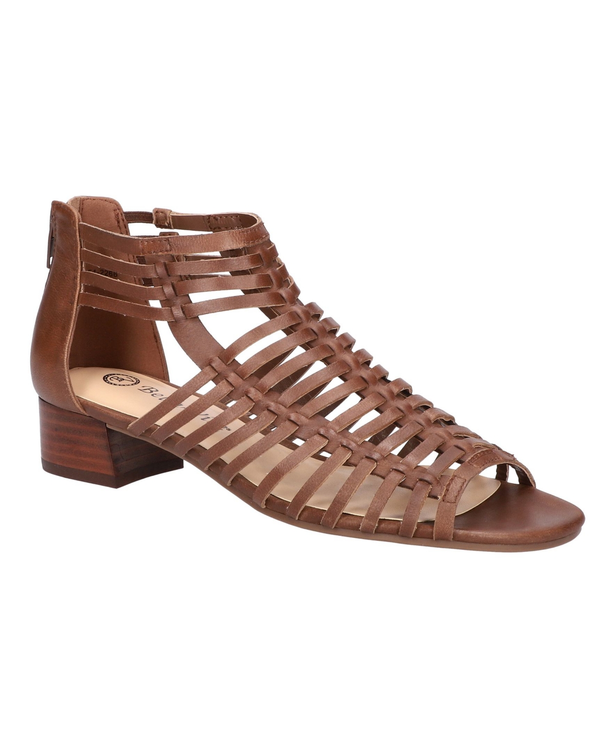 Women's Holden Block Heeled Strappy Sandals - Camel Leather