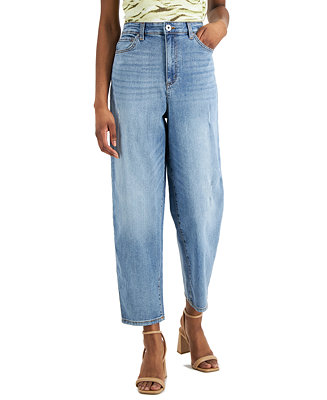 INC International Concepts Women's High Rise Mom Jeans, Created for ...