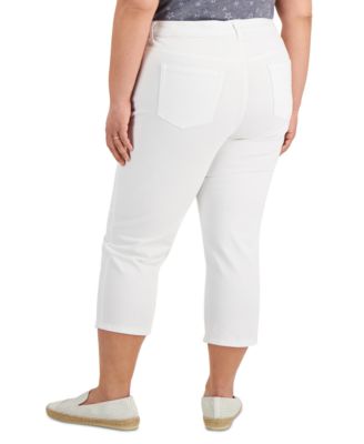 High-Rise Cropped Capri Jeans, Created 