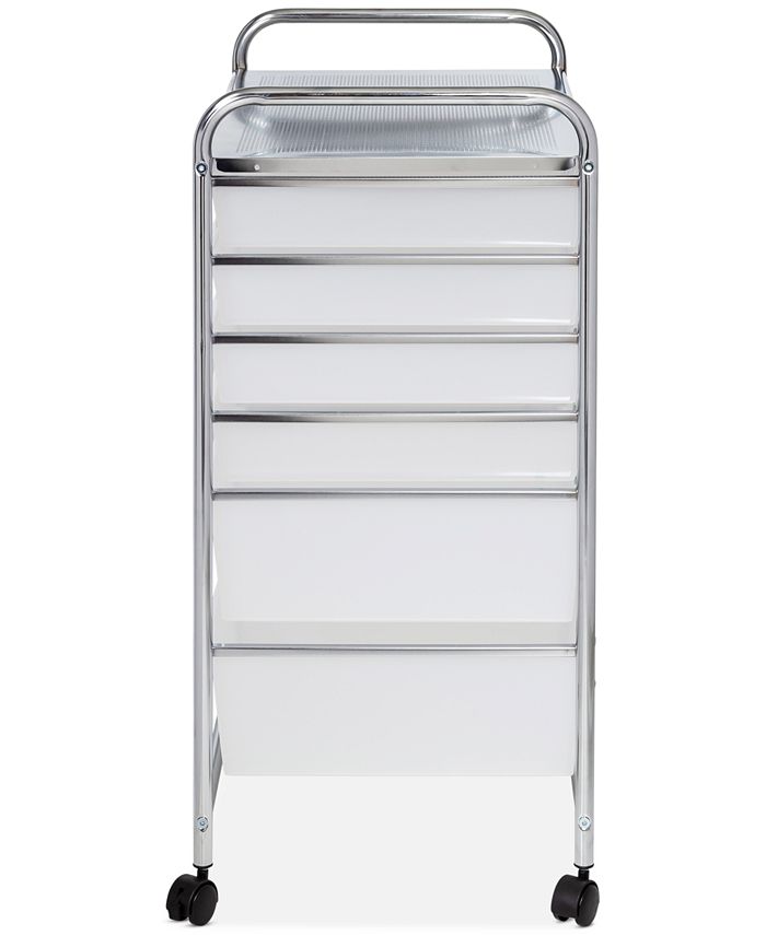 Honey Can Do Chrome Rolling Craft Storage Cart with 12 Drawers Macy's