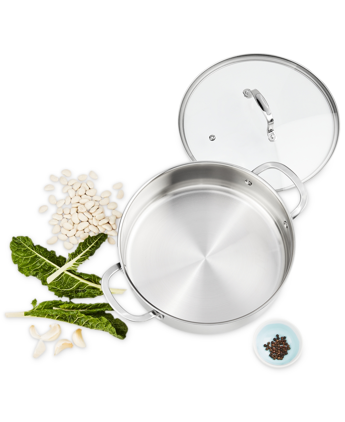The Cellar Stainless Steel 5-Qt. Covered Everyday Pan, Exclusively at Macy's