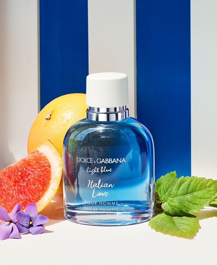 Dolce&Gabbana Men's Light Blue Italian Love Pour Homme Eau de Toilette Spray,  1.6 oz. - Macy's