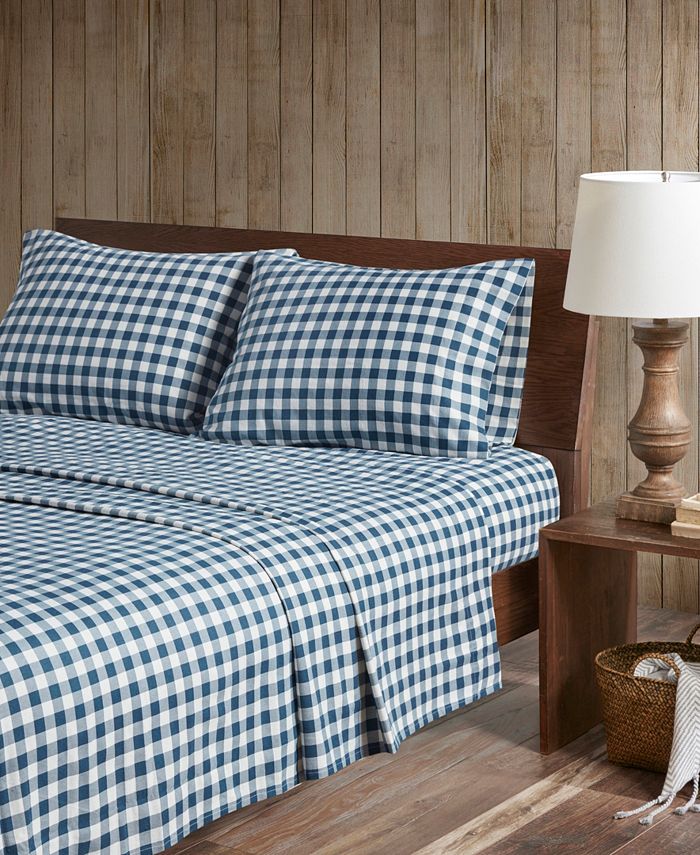 Woolrich Flannel California King Flannel Sheet Set, 4 Piece Macy's