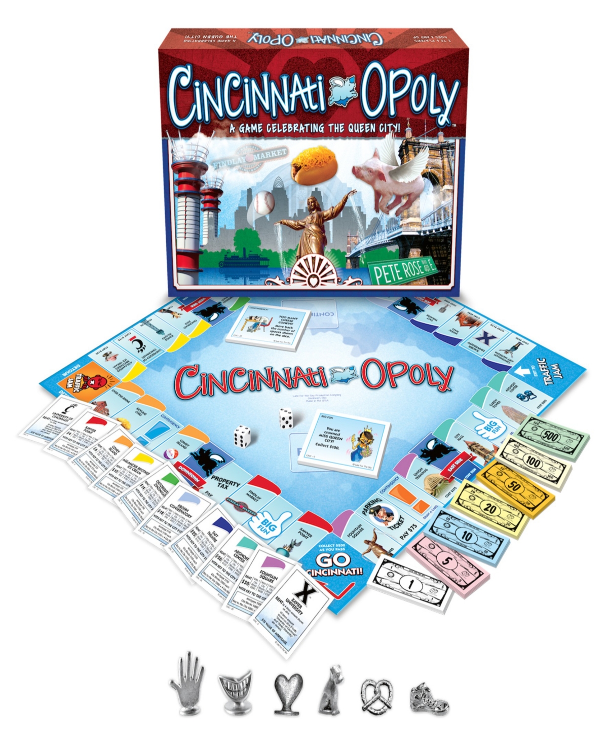 Late For The Sky Cincinnati-opoly Board Game In Multi