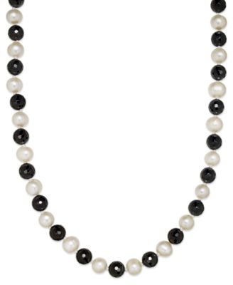 black and white pearl necklace