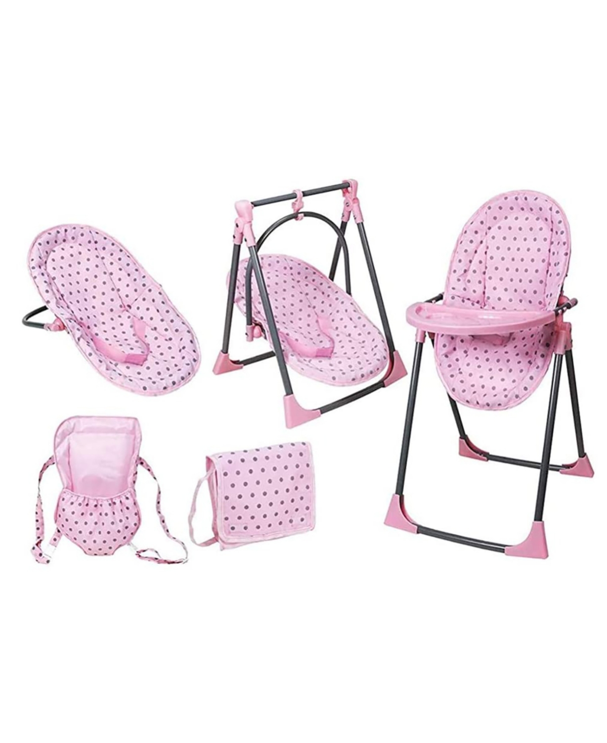 Lissi Dolls Lissi Doll 6-in-1 Convertible Highchair Play Set In Multi