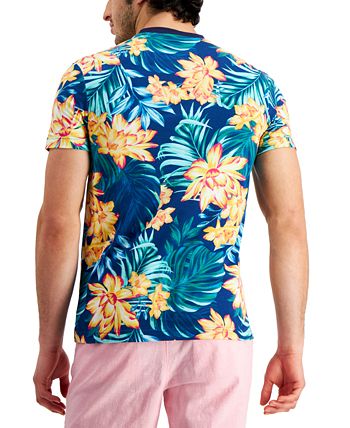 Club Room Men's Tropical Floral Graphic T-Shirt, Created for