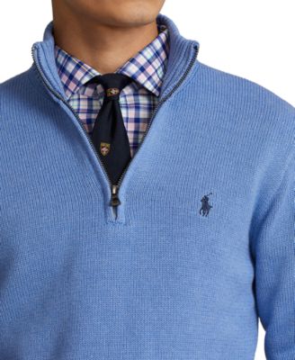 Cotton Quarter-zip Sweater